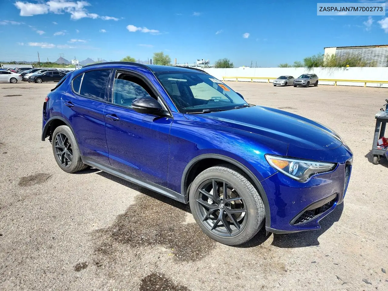 2021 ALFA ROMEO STELVIO VIN ZASPAJAN7M7D02773 — фото 4