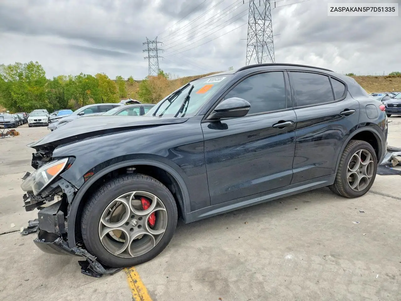 ALFA ROMEO STELVIO 2023, VIN ZASPAKAN5P7D51335