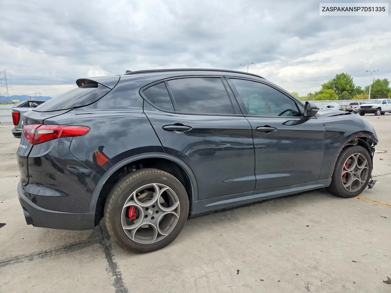 2023 ALFA ROMEO STELVIO VIN ZASPAKAN5P7D51335 — фото 3