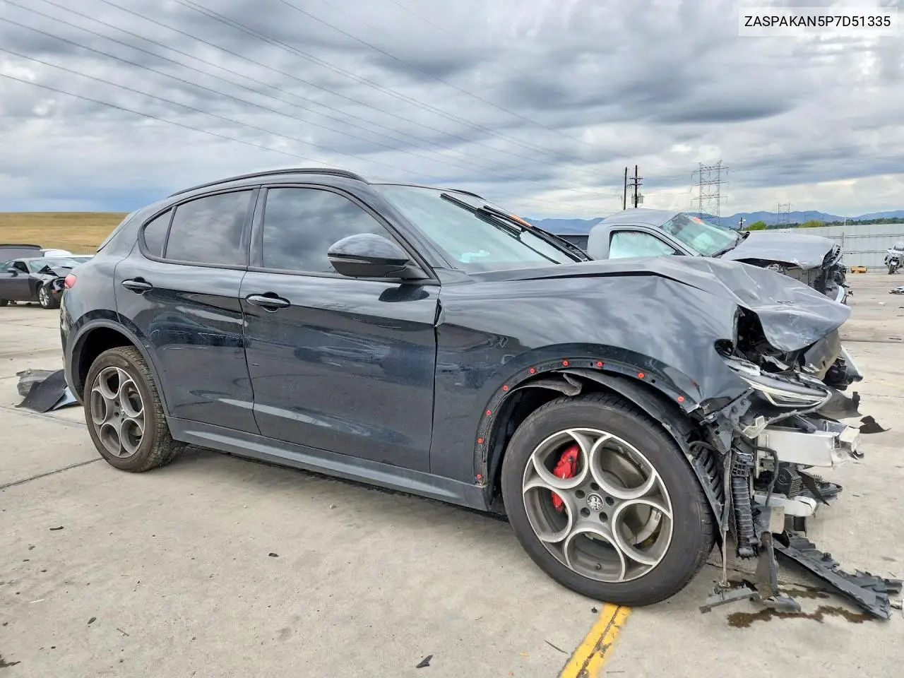 2023 ALFA ROMEO STELVIO VIN ZASPAKAN5P7D51335 — фото 4