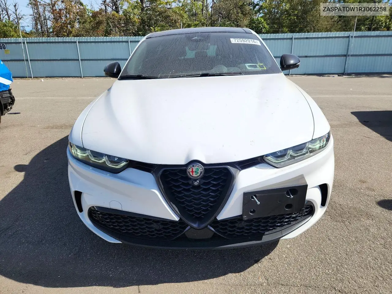 2024 ALFA ROMEO TONALE VIN ZASPATDW1R3062258 — фото 5