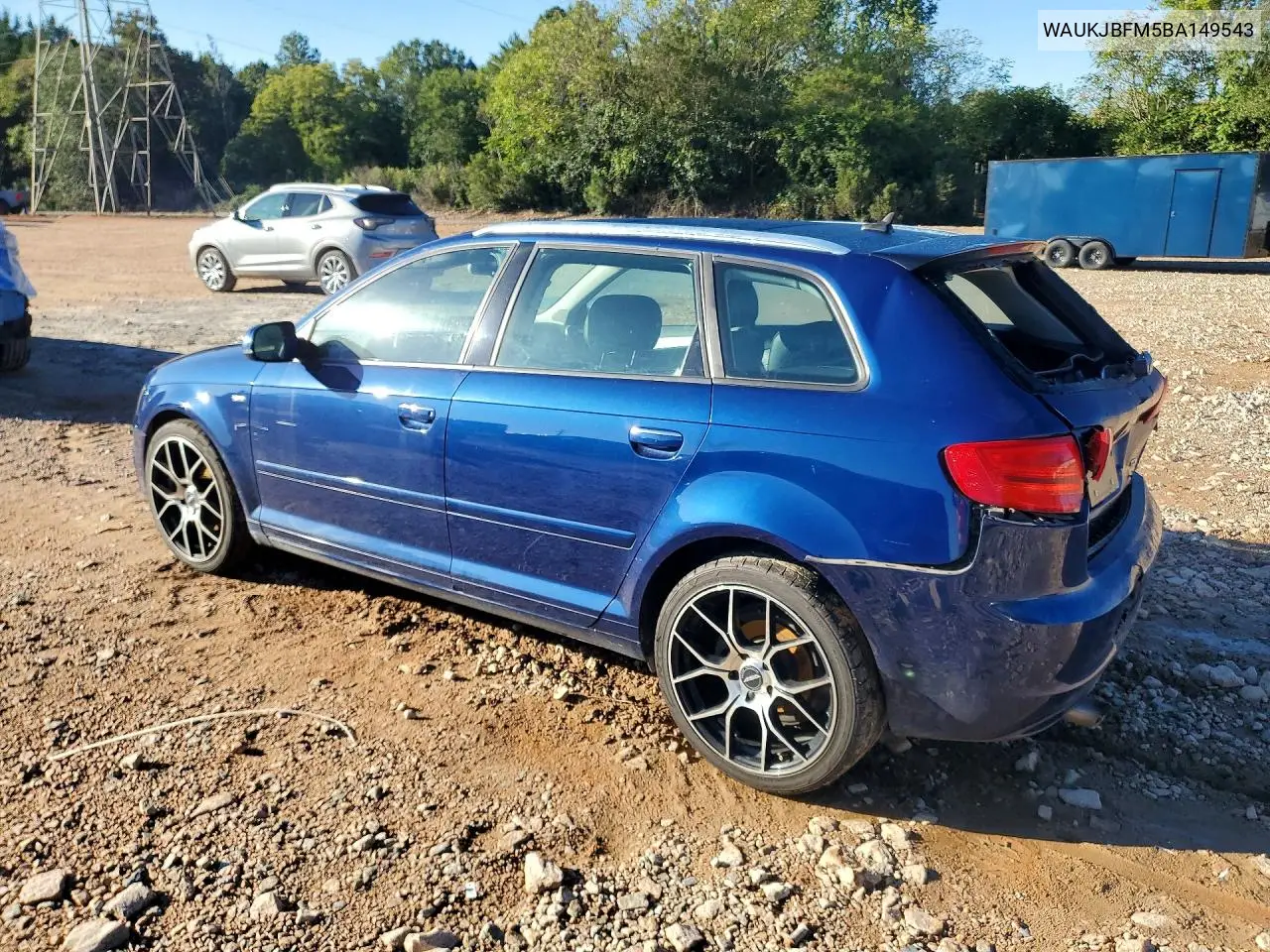 2011 AUDI A3 VIN WAUKJBFM5BA149543 — фото 2