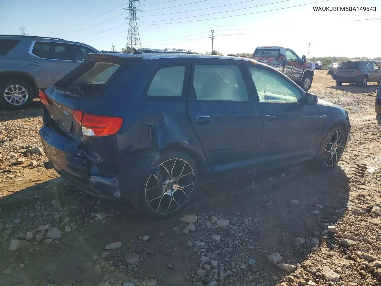 2011 AUDI A3 VIN WAUKJBFM5BA149543 — фото 3