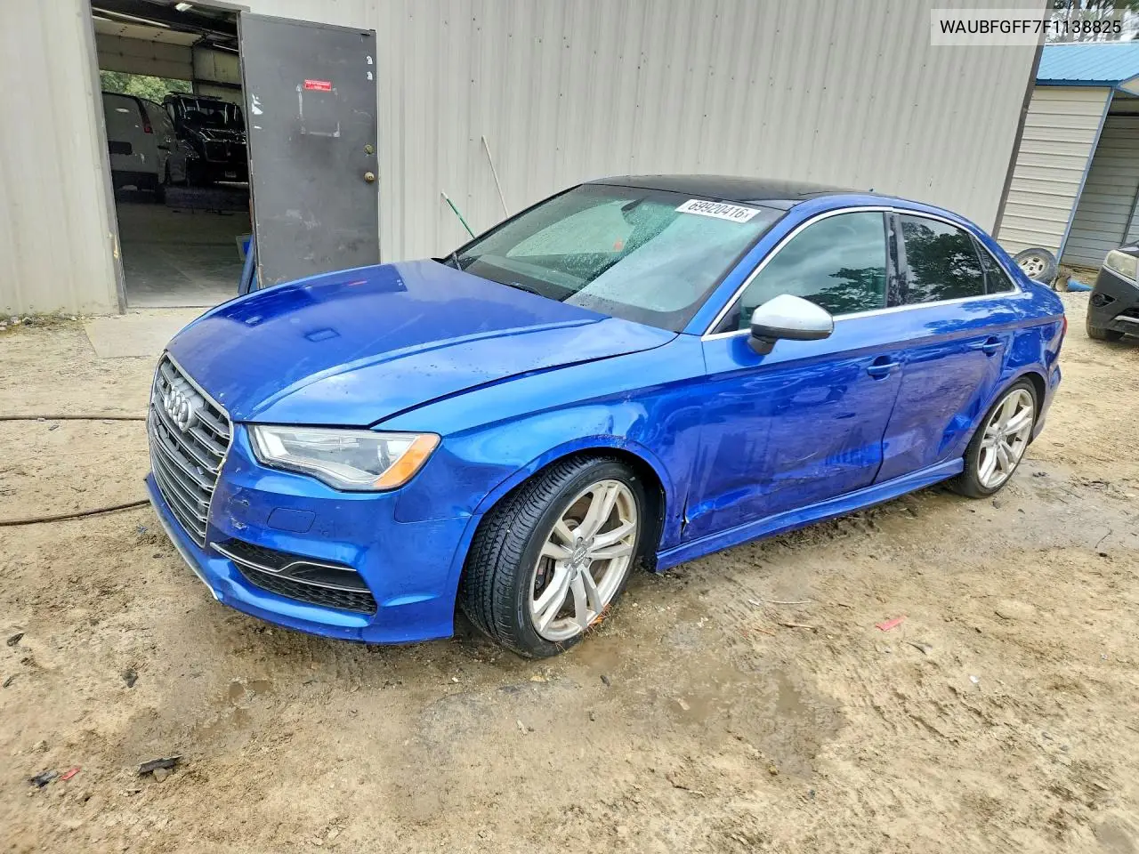 AUDI A3 2015, VIN WAUBFGFF7F1138825