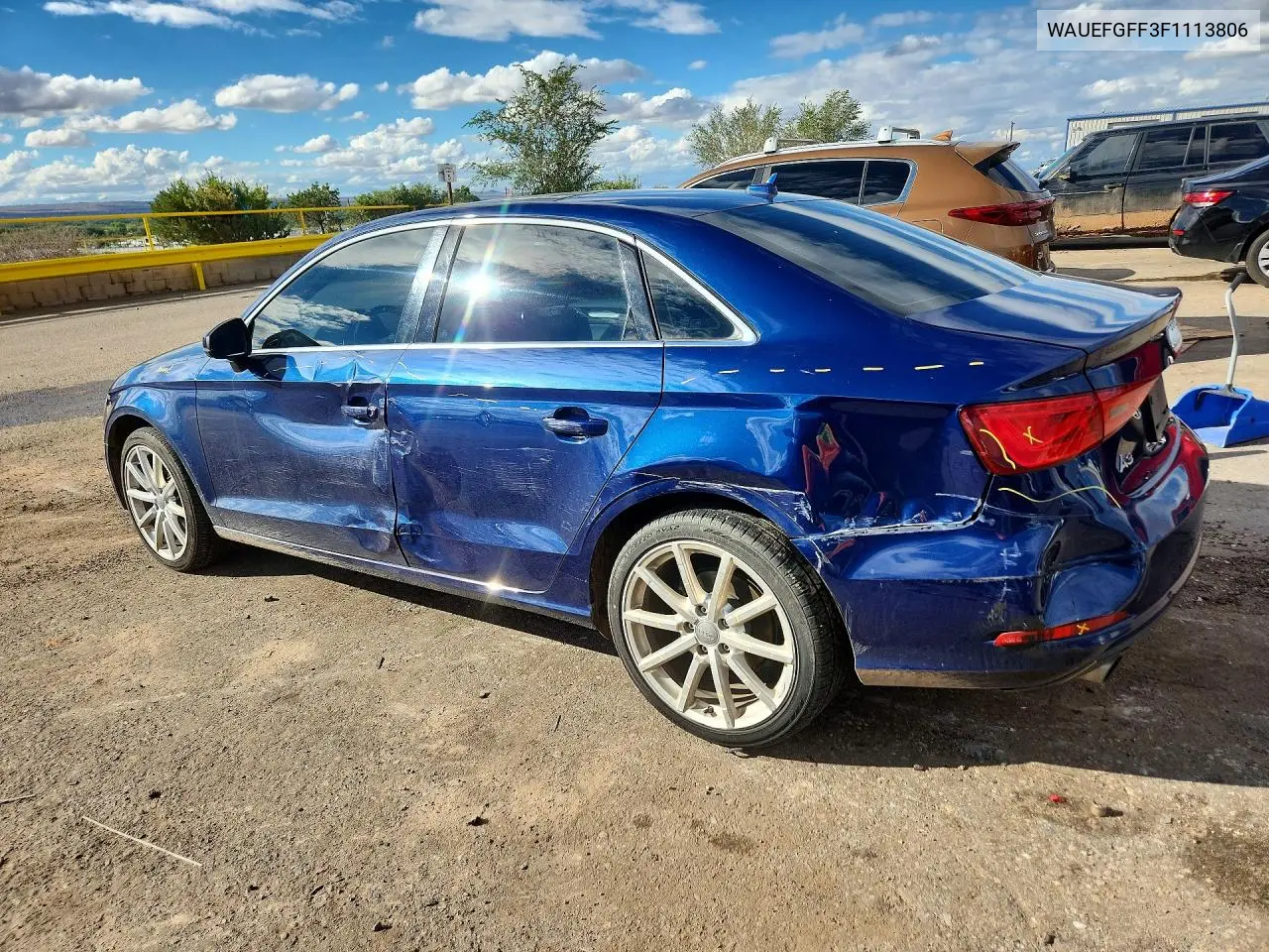 2015 AUDI A3 VIN WAUEFGFF3F1113806 — фото 2