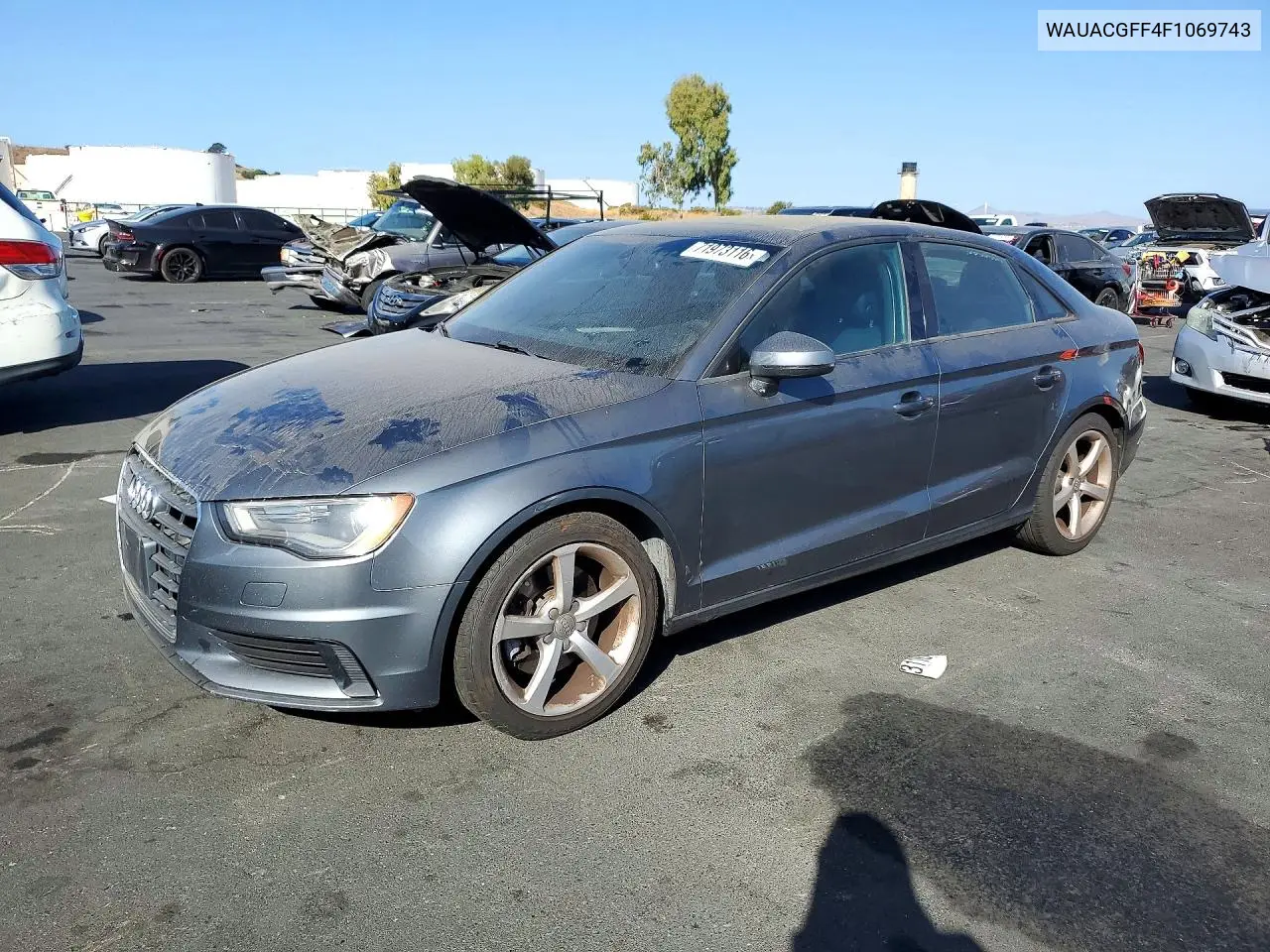 AUDI A3 2015, VIN WAUACGFF4F1069743