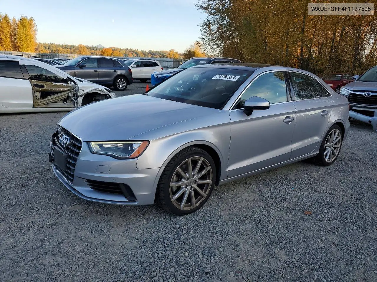 AUDI A3 2015, VIN WAUEFGFF4F1127505