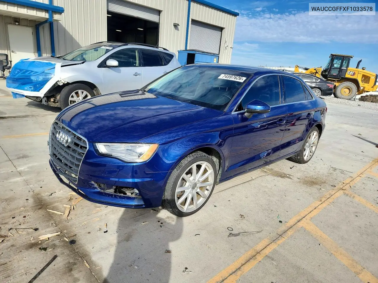 AUDI A3 2015, VIN WAUCCGFFXF1033578