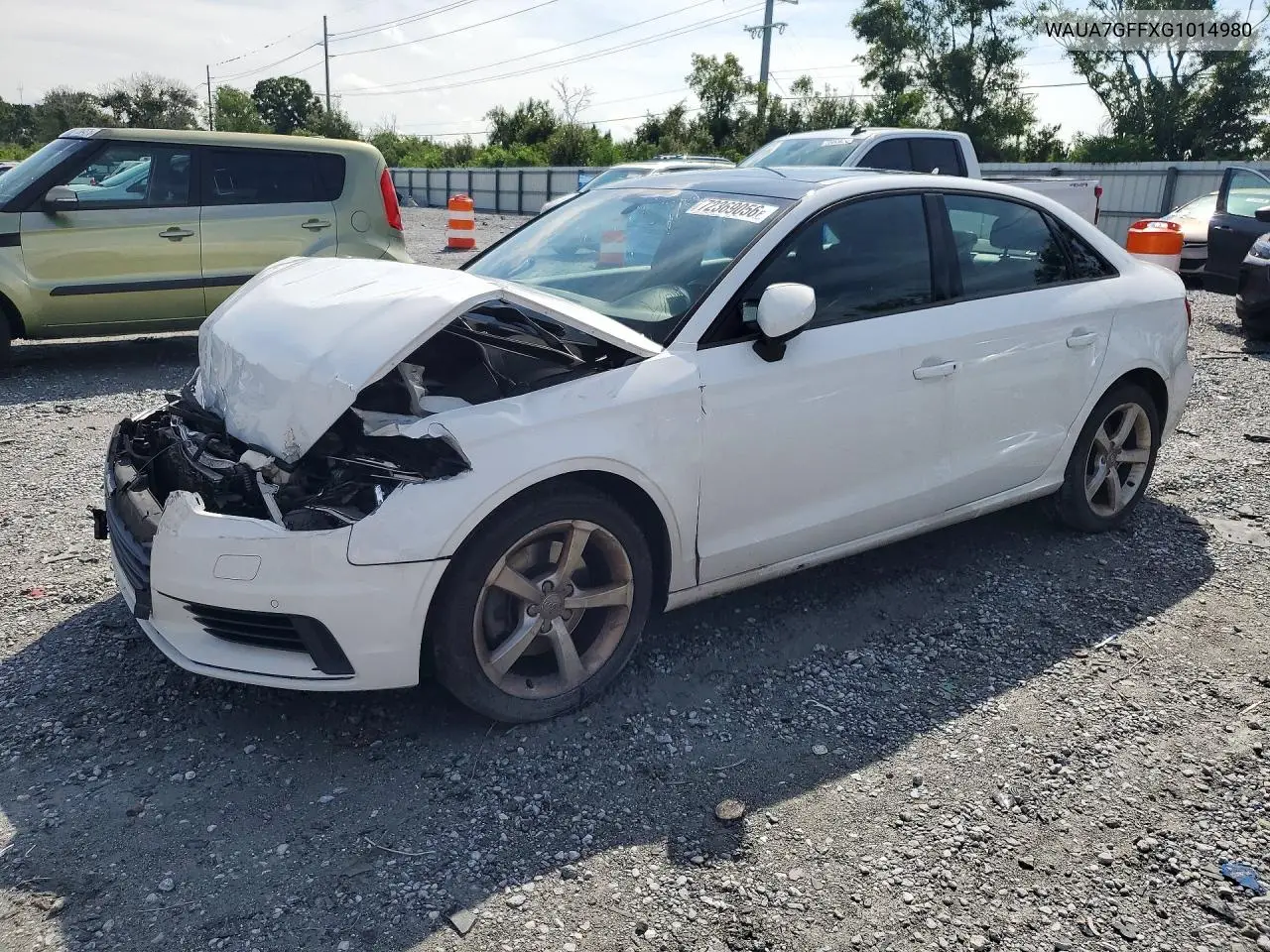 AUDI A3 2016, VIN WAUA7GFFXG1014980