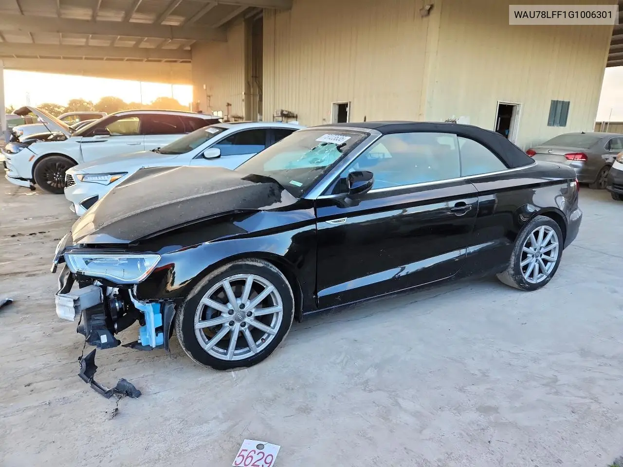AUDI A3 2016, VIN WAU78LFF1G1006301