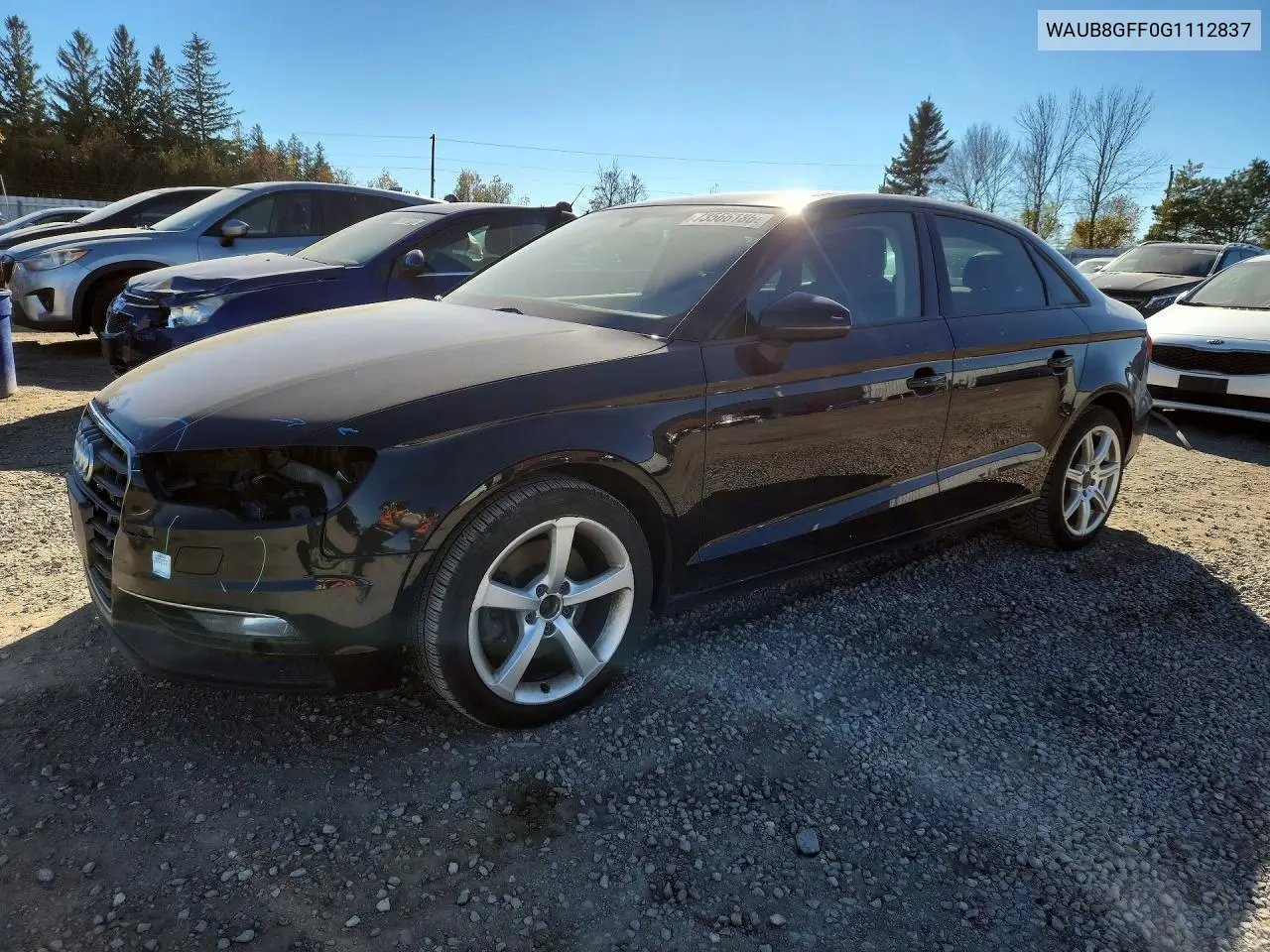 AUDI A3 2016, VIN WAUB8GFF0G1112837