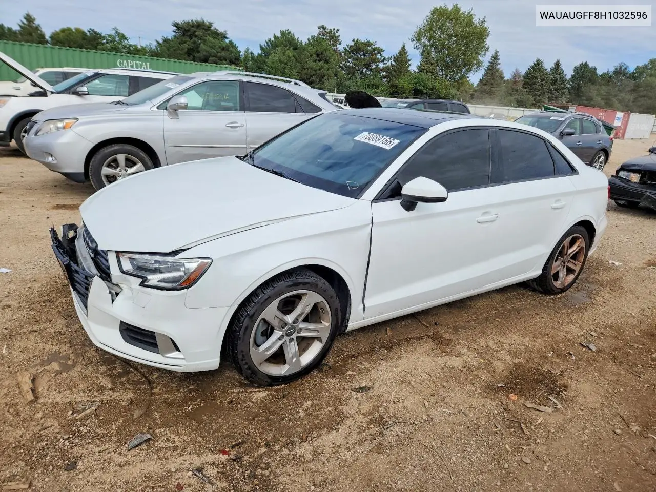 AUDI A3 2017, VIN WAUAUGFF8H1032596