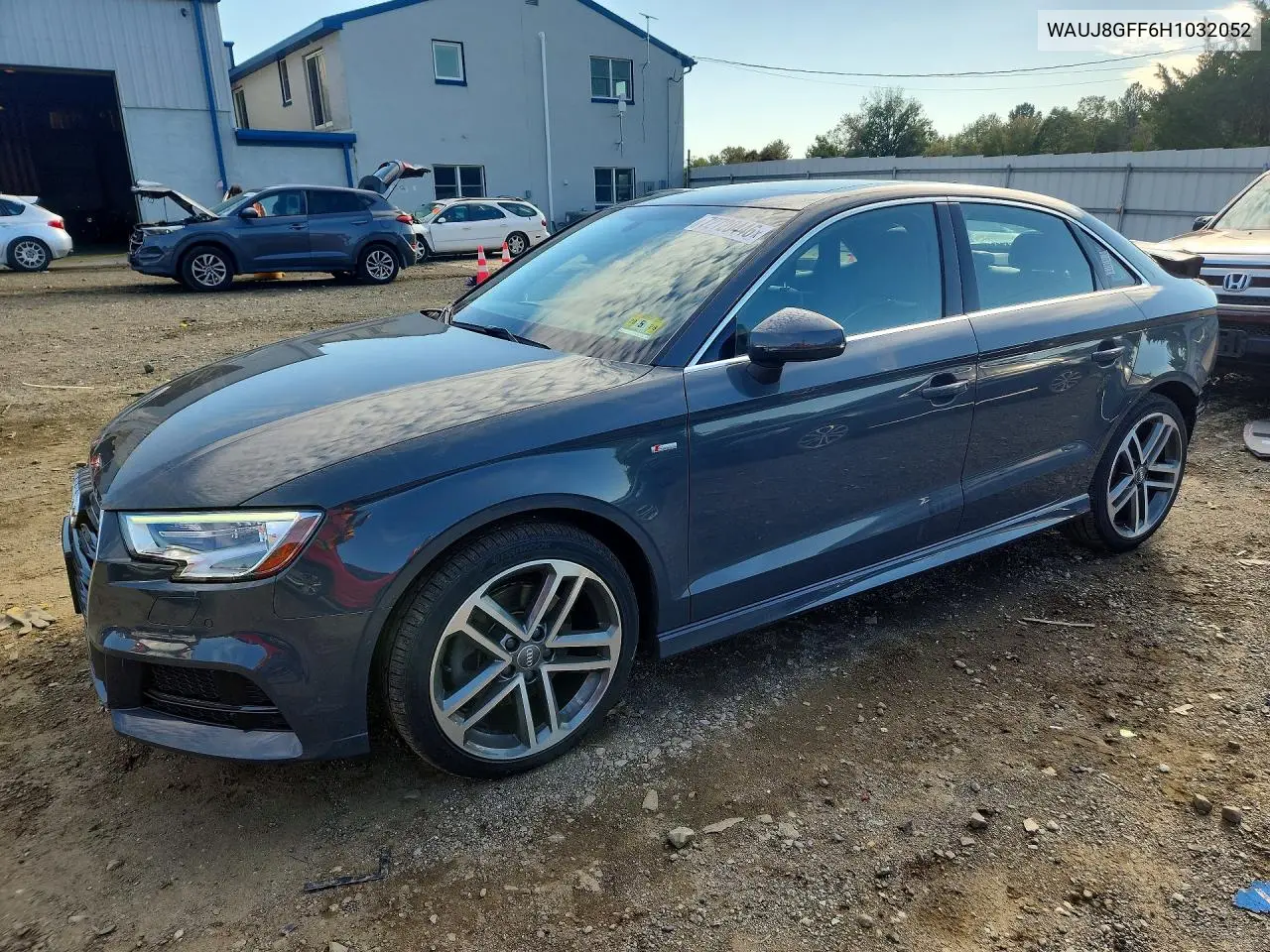 AUDI A3 2017, VIN WAUJ8GFF6H1032052