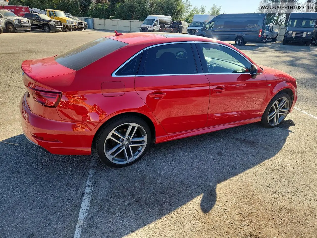 2017 AUDI A3 VIN WAUGUGFF1H1033115 — фото 3