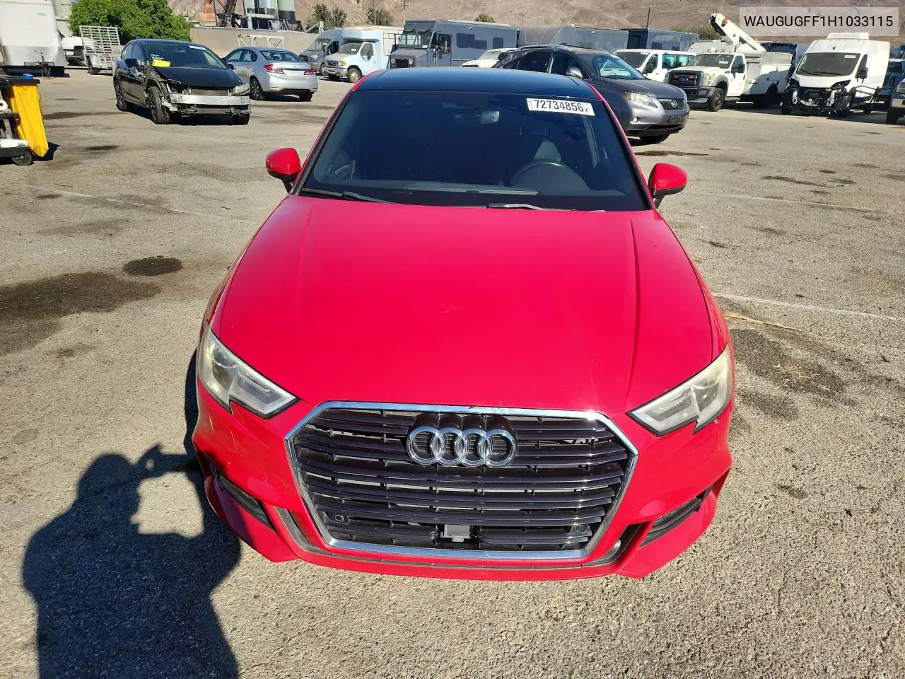 2017 AUDI A3 VIN WAUGUGFF1H1033115 — фото 5