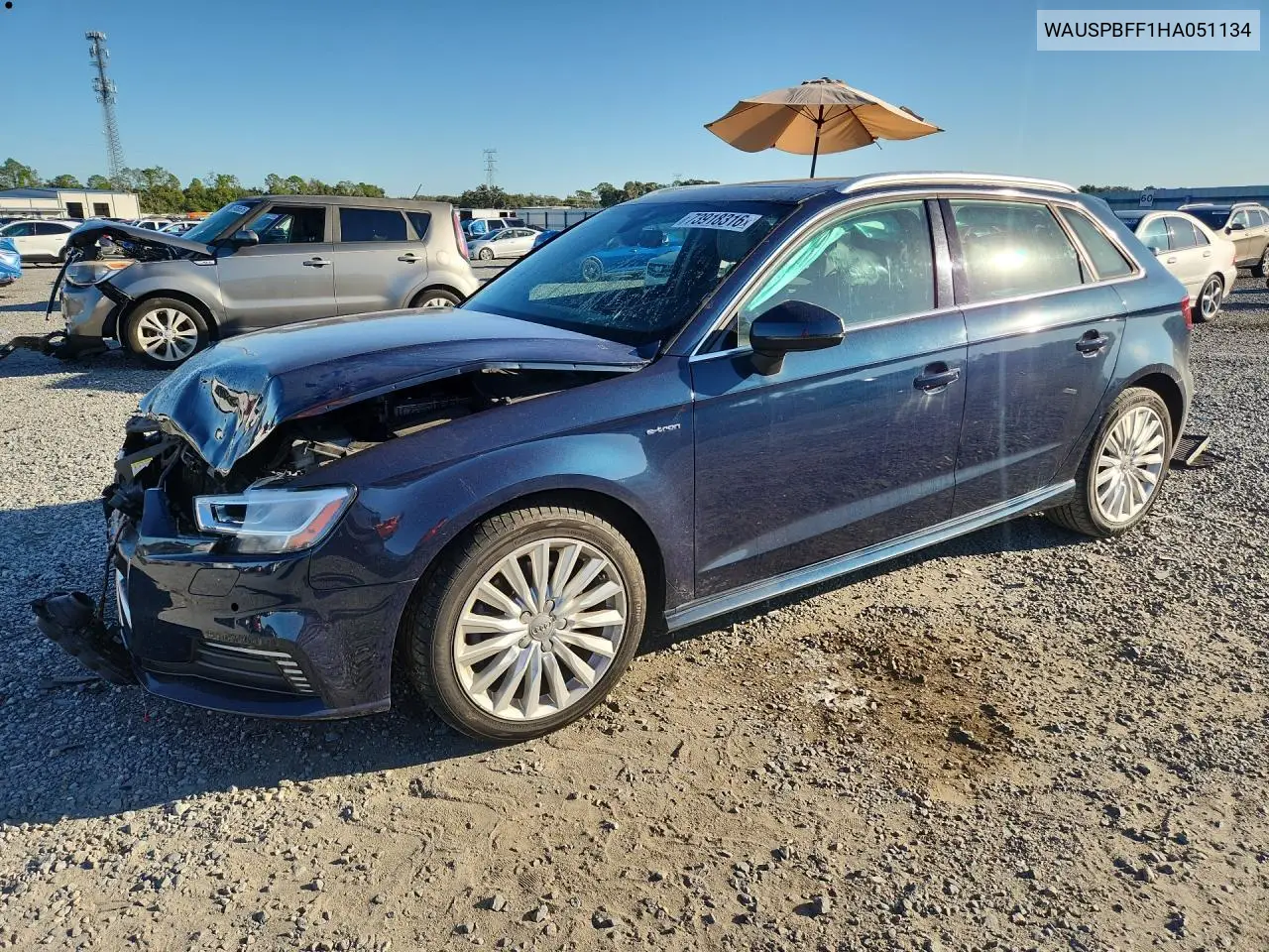AUDI A3 2017, VIN WAUSPBFF1HA051134
