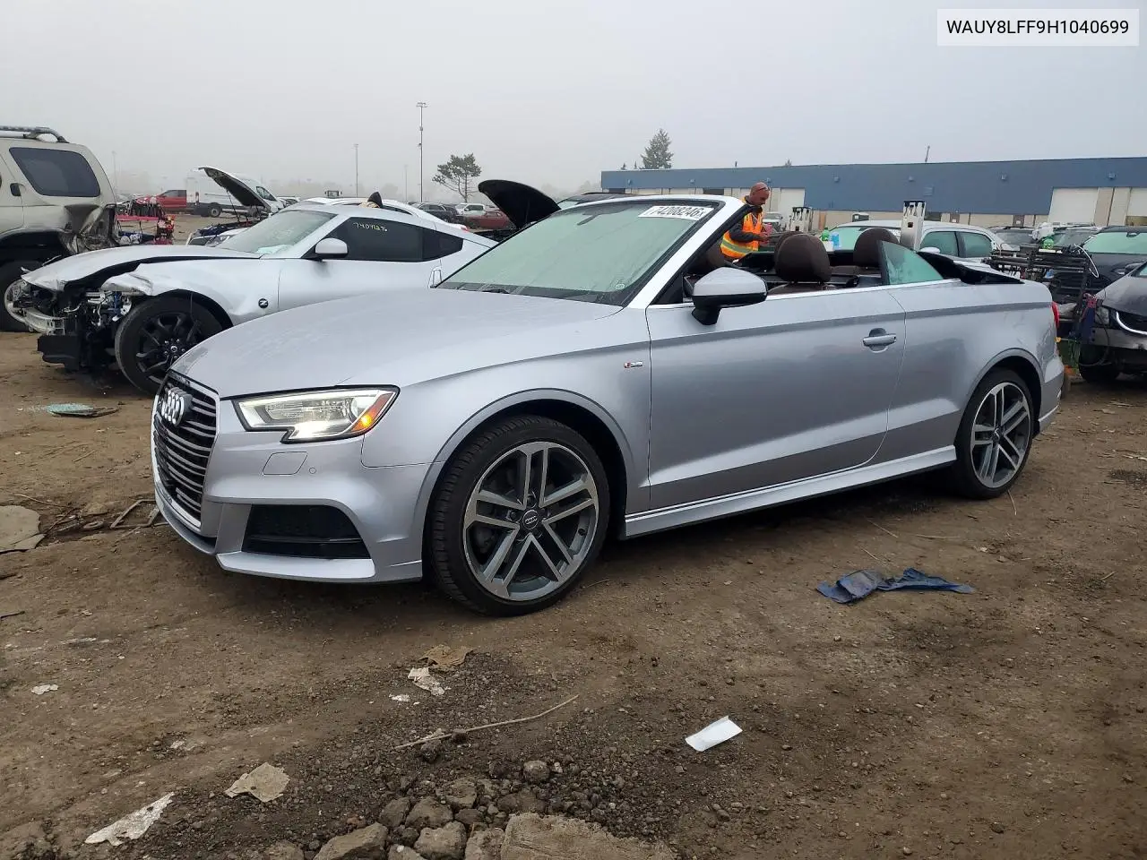 AUDI A3 2017, VIN WAUY8LFF9H1040699