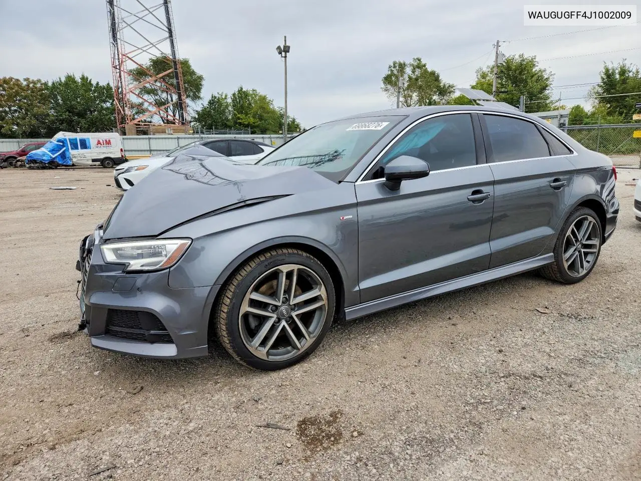 AUDI A3 2018, VIN WAUGUGFF4J1002009