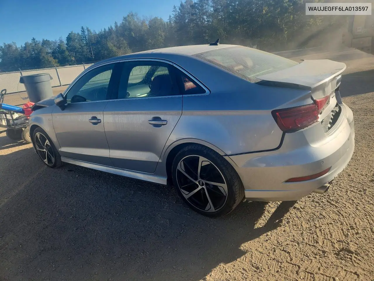 2020 AUDI A3 VIN WAUJEGFF6LA013597 — фото 2