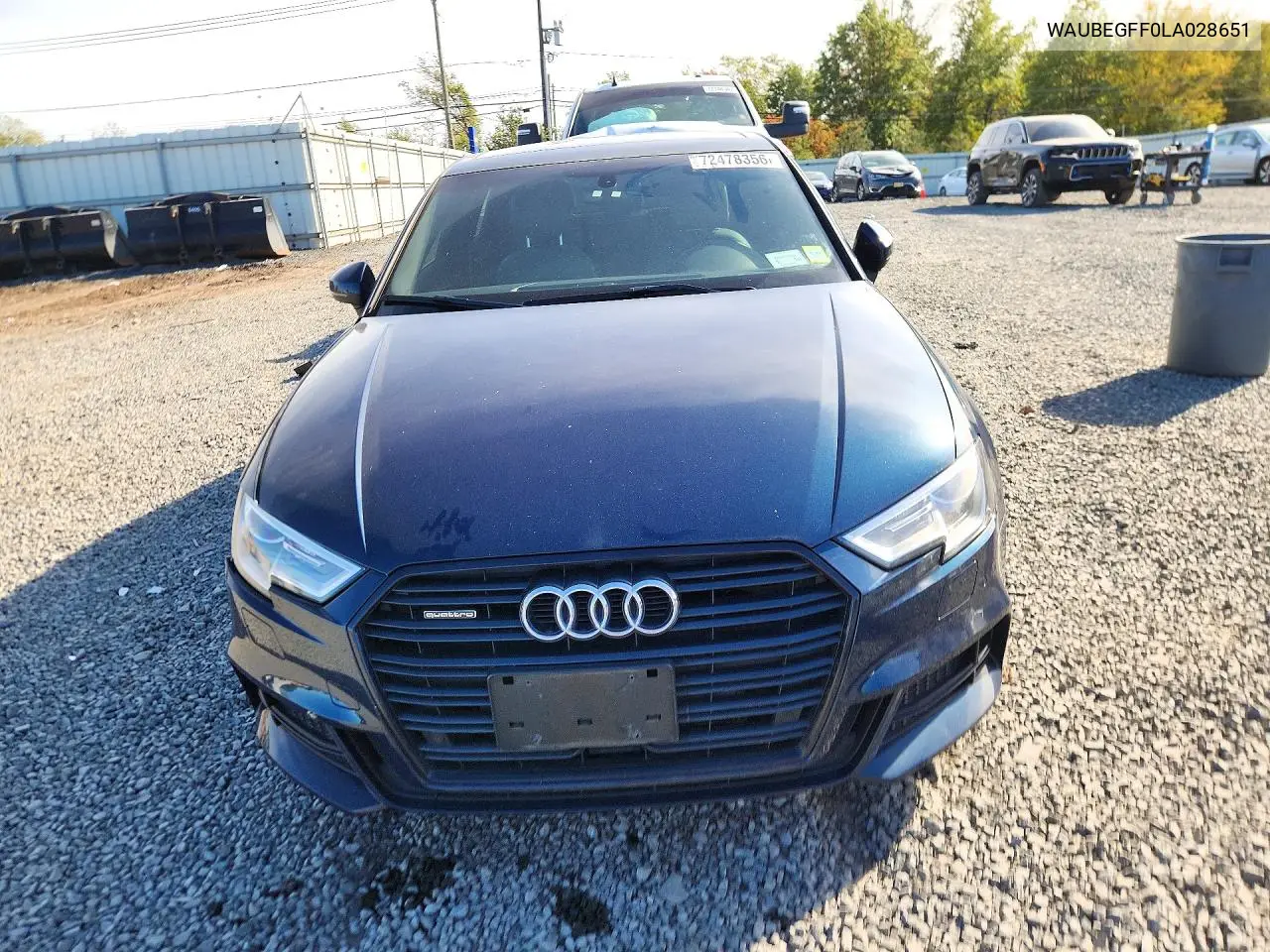 2020 AUDI A3 VIN WAUBEGFF0LA028651 — фото 5