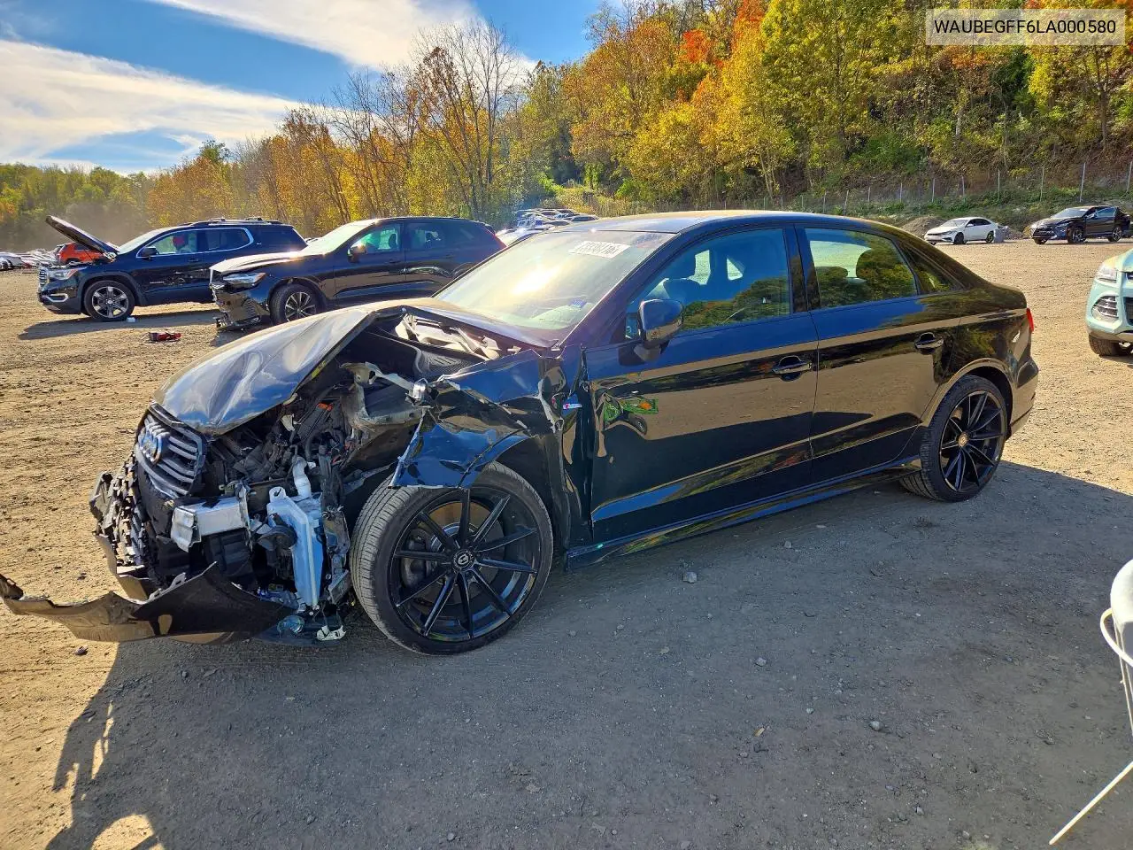AUDI A3 2020, VIN WAUBEGFF6LA000580