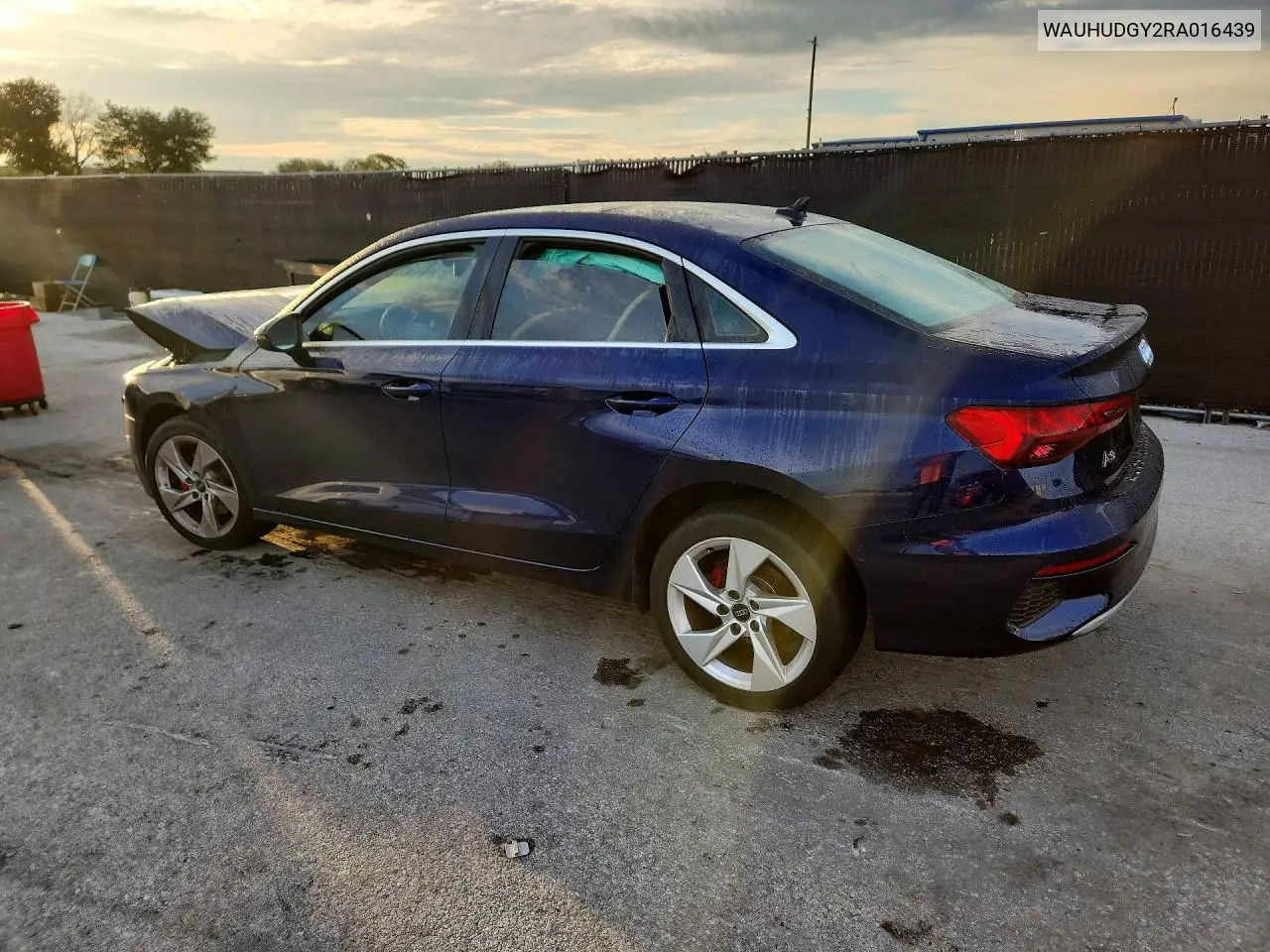 2024 AUDI A3 VIN WAUHUDGY2RA016439 — фото 2
