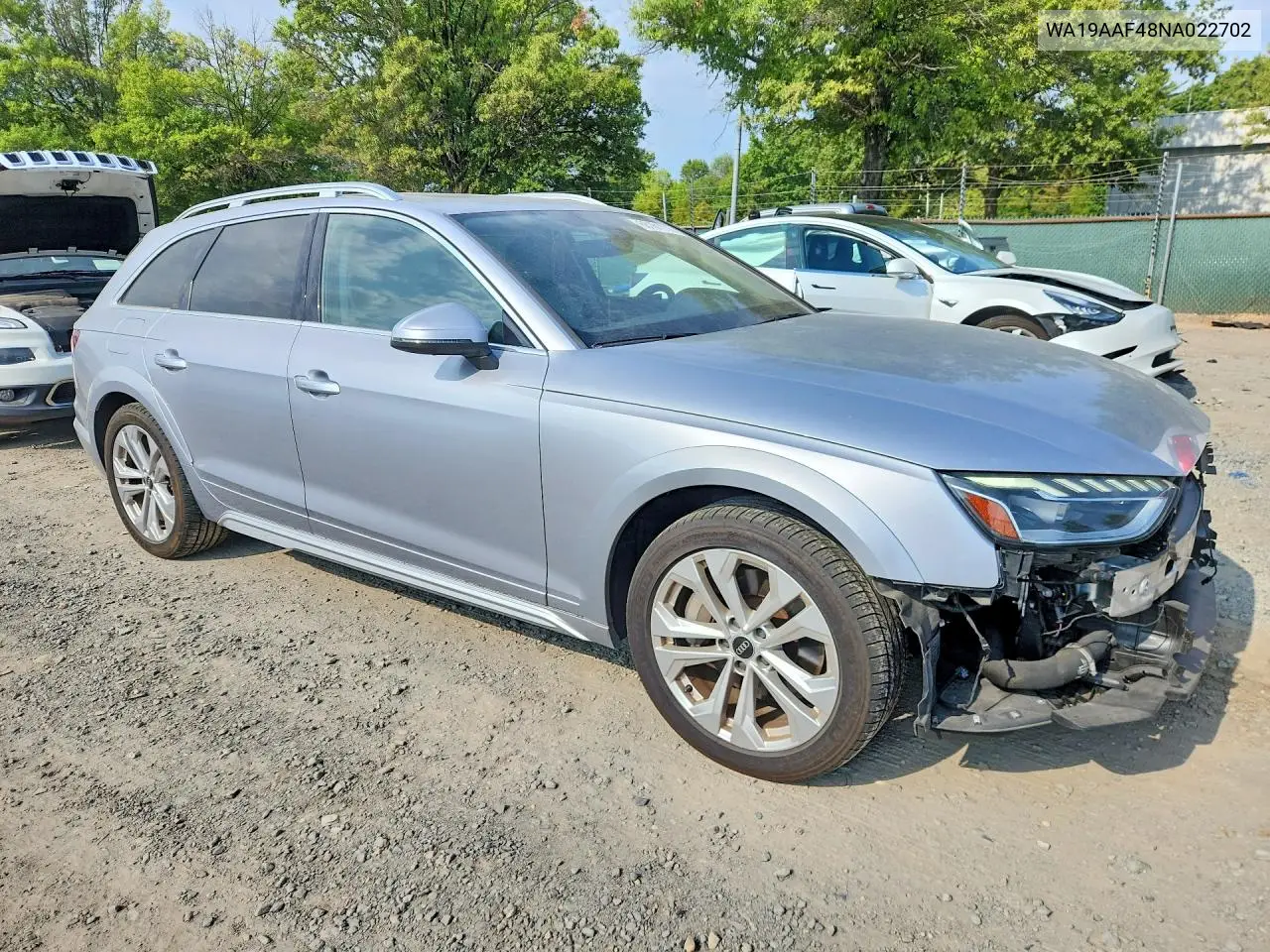 2022 AUDI A4 ALLROAD VIN WA19AAF48NA022702 — фото 4