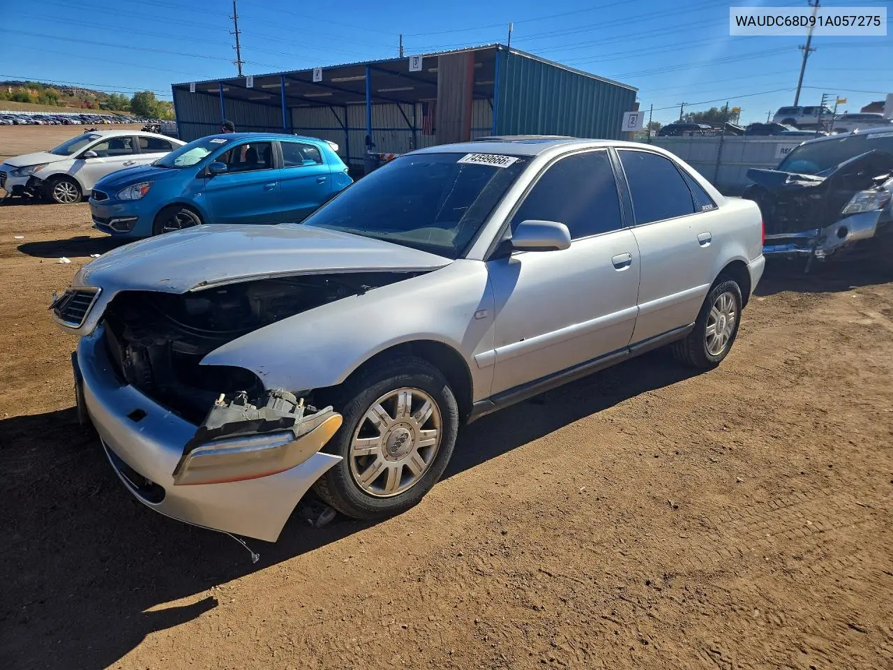 AUDI A4 2001, VIN WAUDC68D91A057275