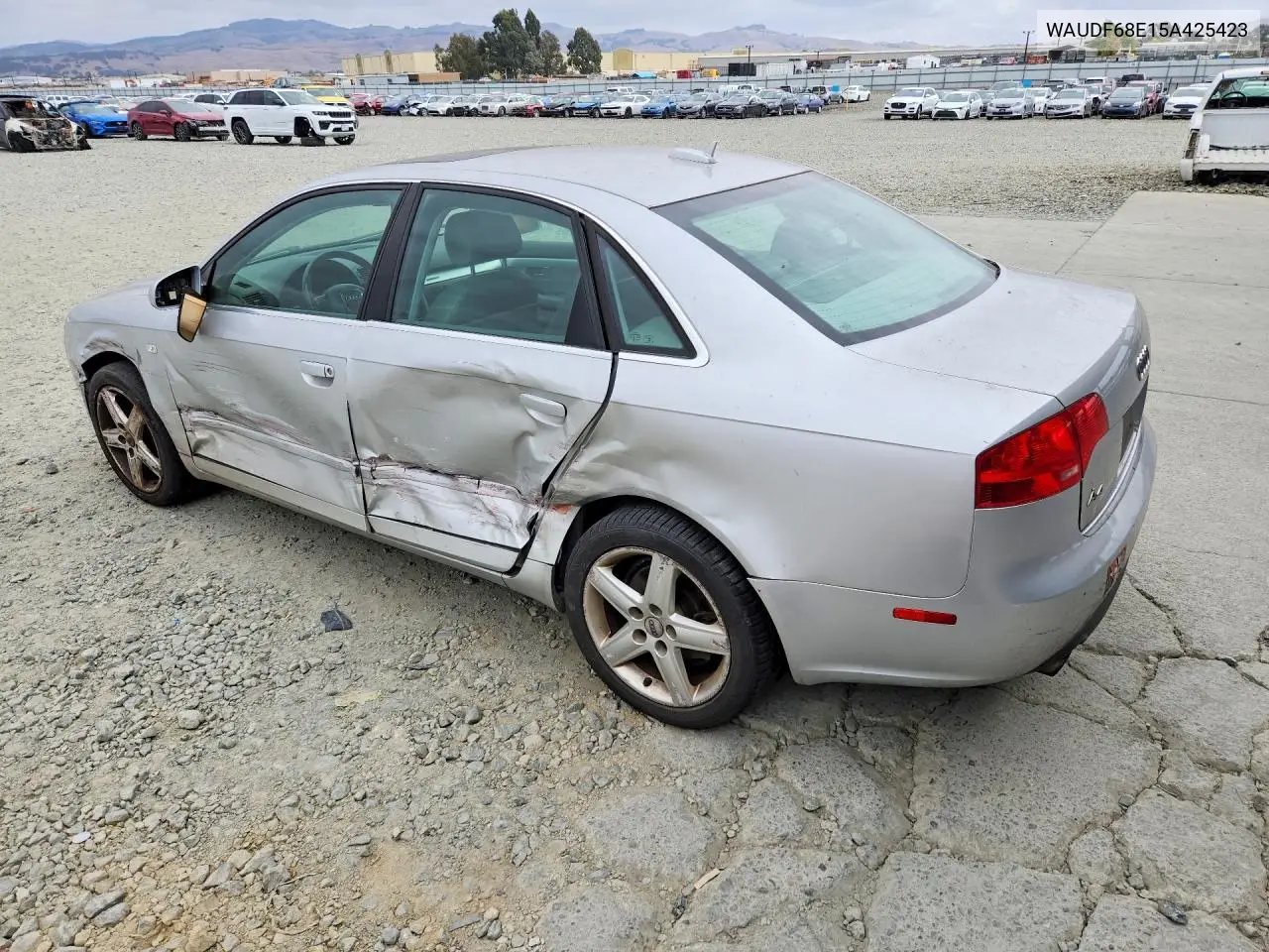 2005 AUDI A4 VIN WAUDF68E15A425423 — фото 2