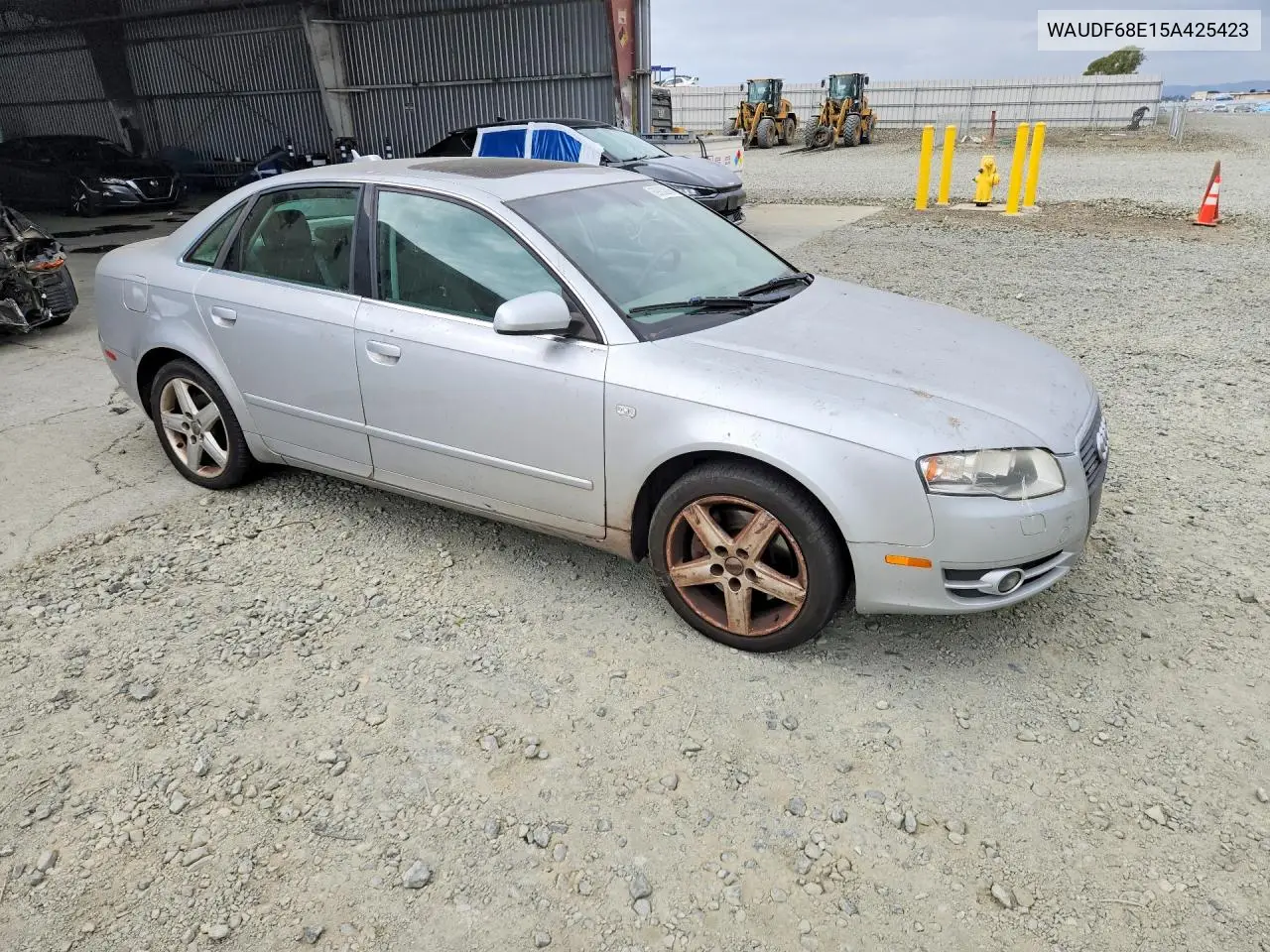 2005 AUDI A4 VIN WAUDF68E15A425423 — фото 4