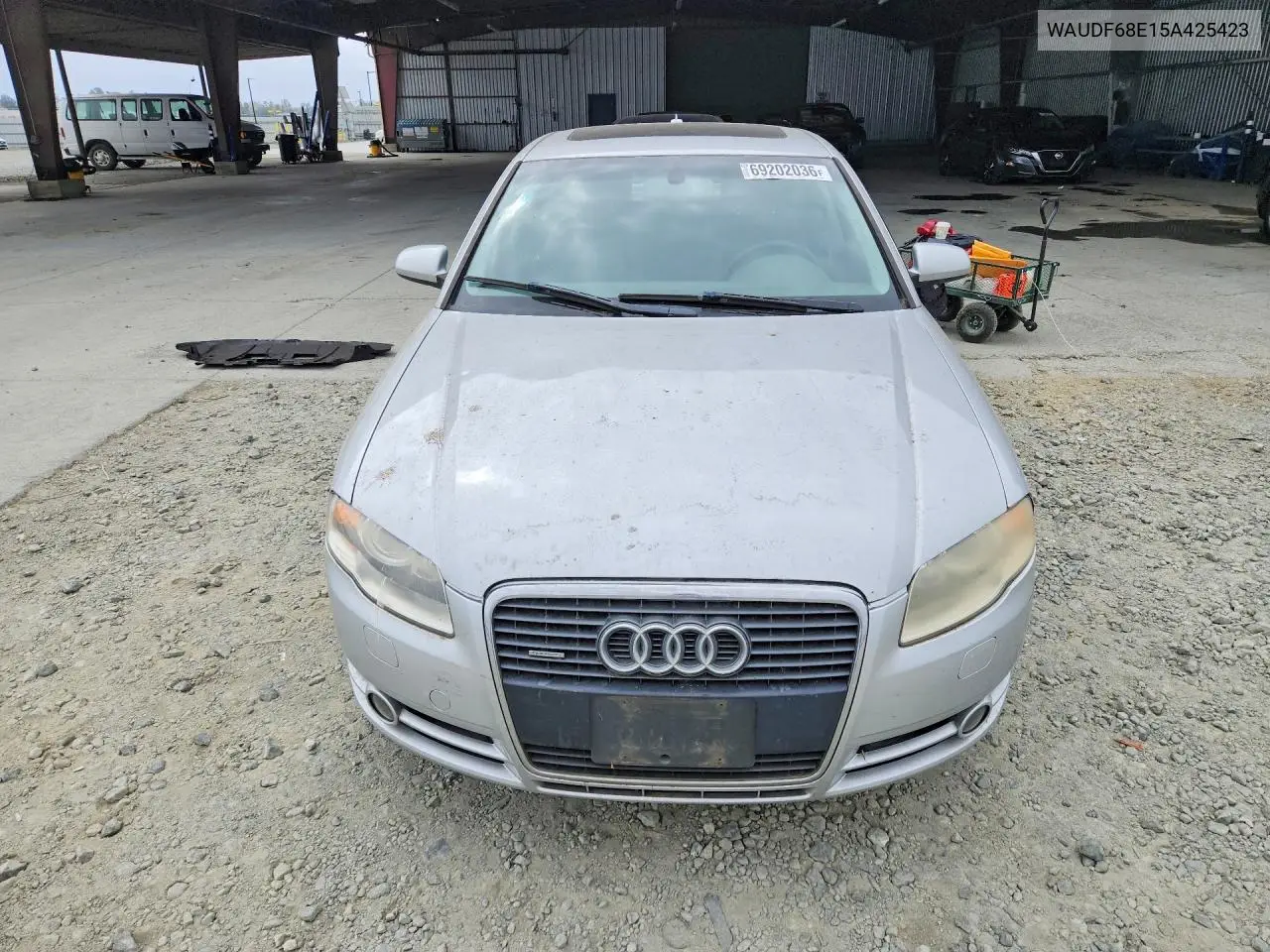 2005 AUDI A4 VIN WAUDF68E15A425423 — фото 5