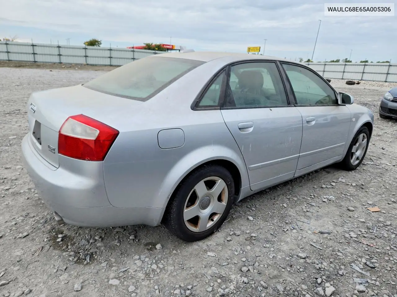2005 AUDI A4 VIN WAULC68E65A005306 — фото 3