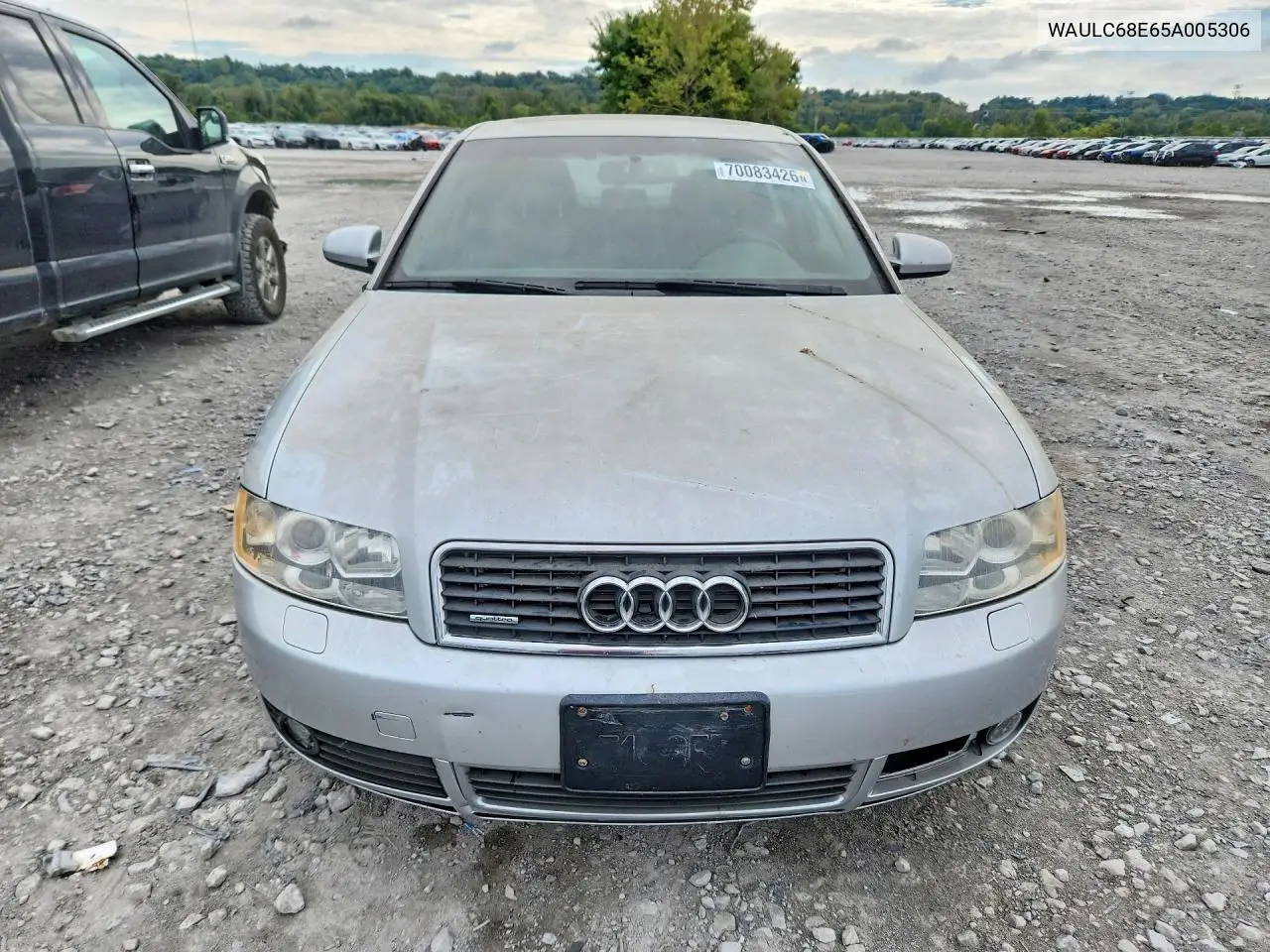 2005 AUDI A4 VIN WAULC68E65A005306 — фото 5