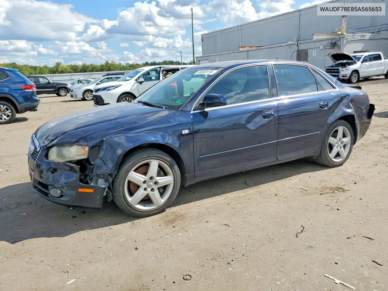 AUDI A4 2005, VIN WAUDF78E85A565653