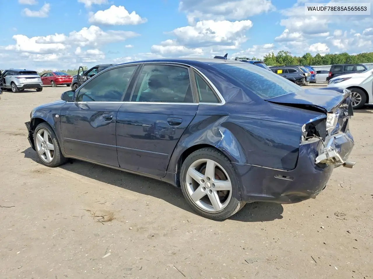 2005 AUDI A4 VIN WAUDF78E85A565653 — фото 2