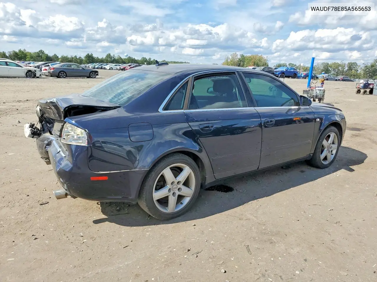 2005 AUDI A4 VIN WAUDF78E85A565653 — фото 3