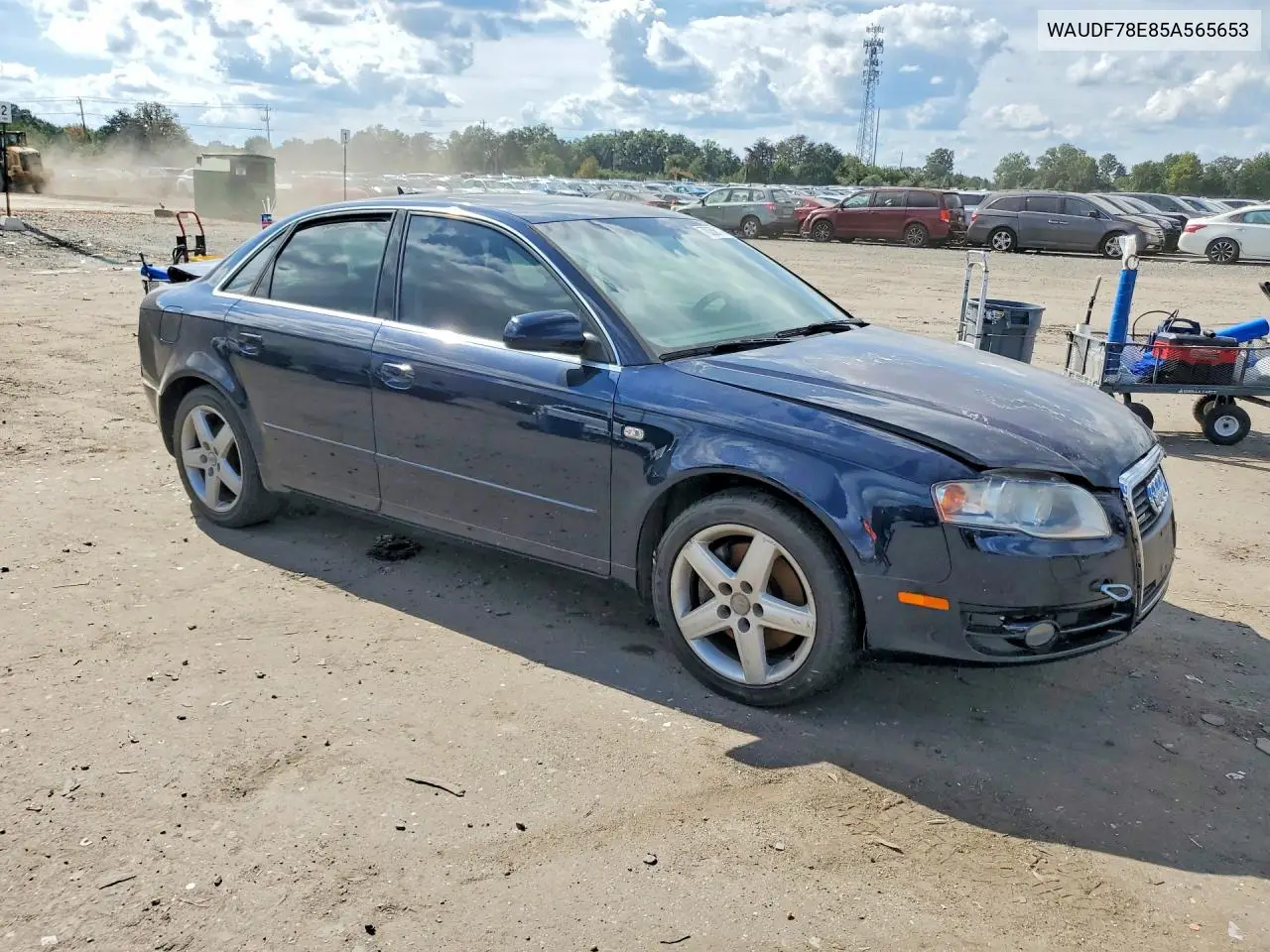2005 AUDI A4 VIN WAUDF78E85A565653 — фото 4