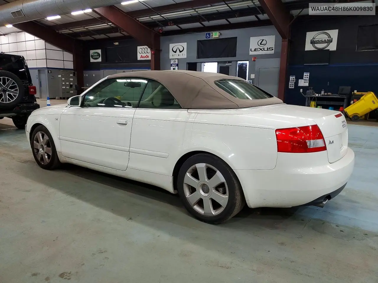 2006 AUDI A4 VIN WAUAC48H86K009830 — фото 2