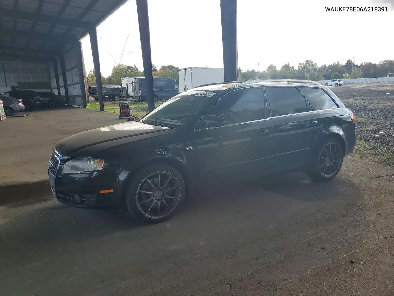 AUDI A4 2006, VIN WAUKF78E06A218391