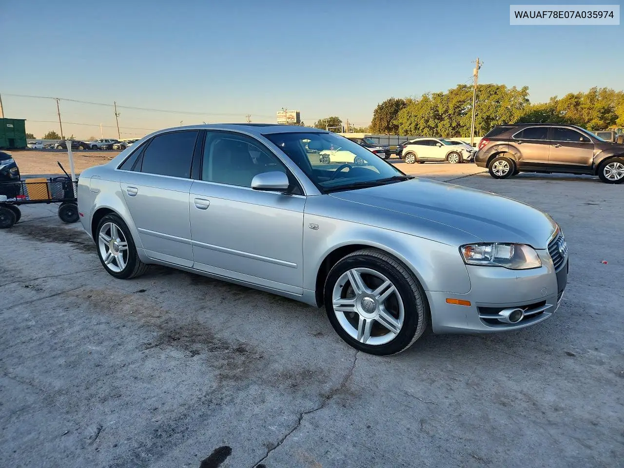 2007 AUDI A4 VIN WAUAF78E07A035974 — фото 4