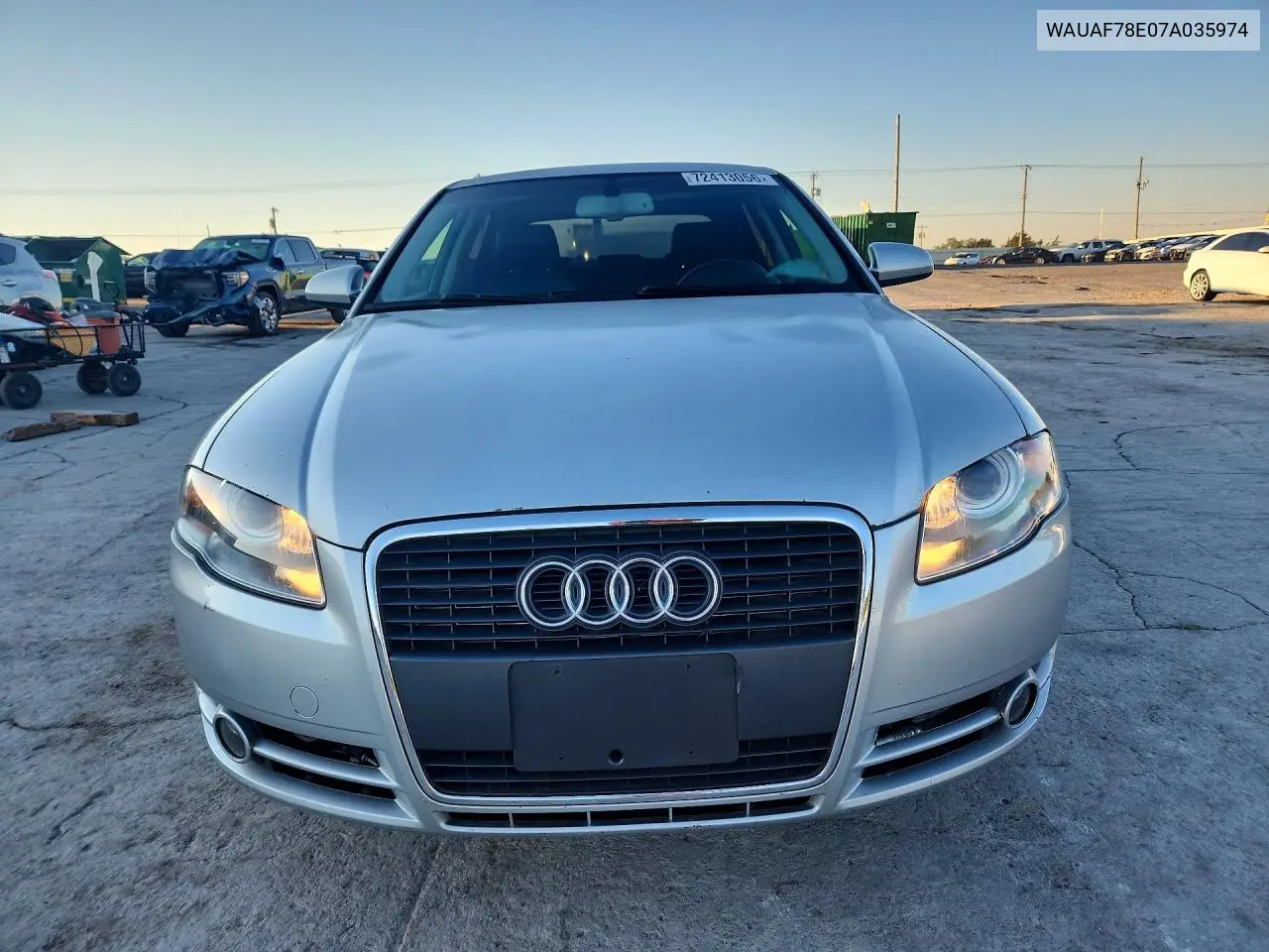2007 AUDI A4 VIN WAUAF78E07A035974 — фото 5