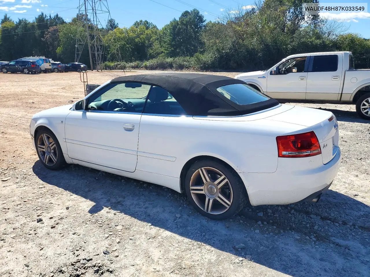 2007 AUDI A4 VIN WAUDF48H87K033549 — фото 2