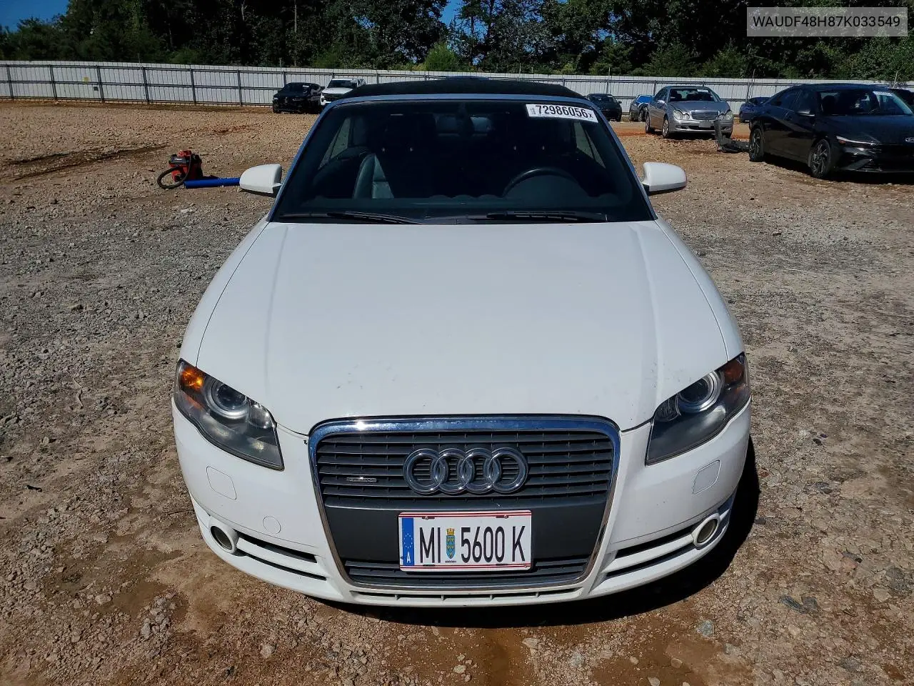 2007 AUDI A4 VIN WAUDF48H87K033549 — фото 5
