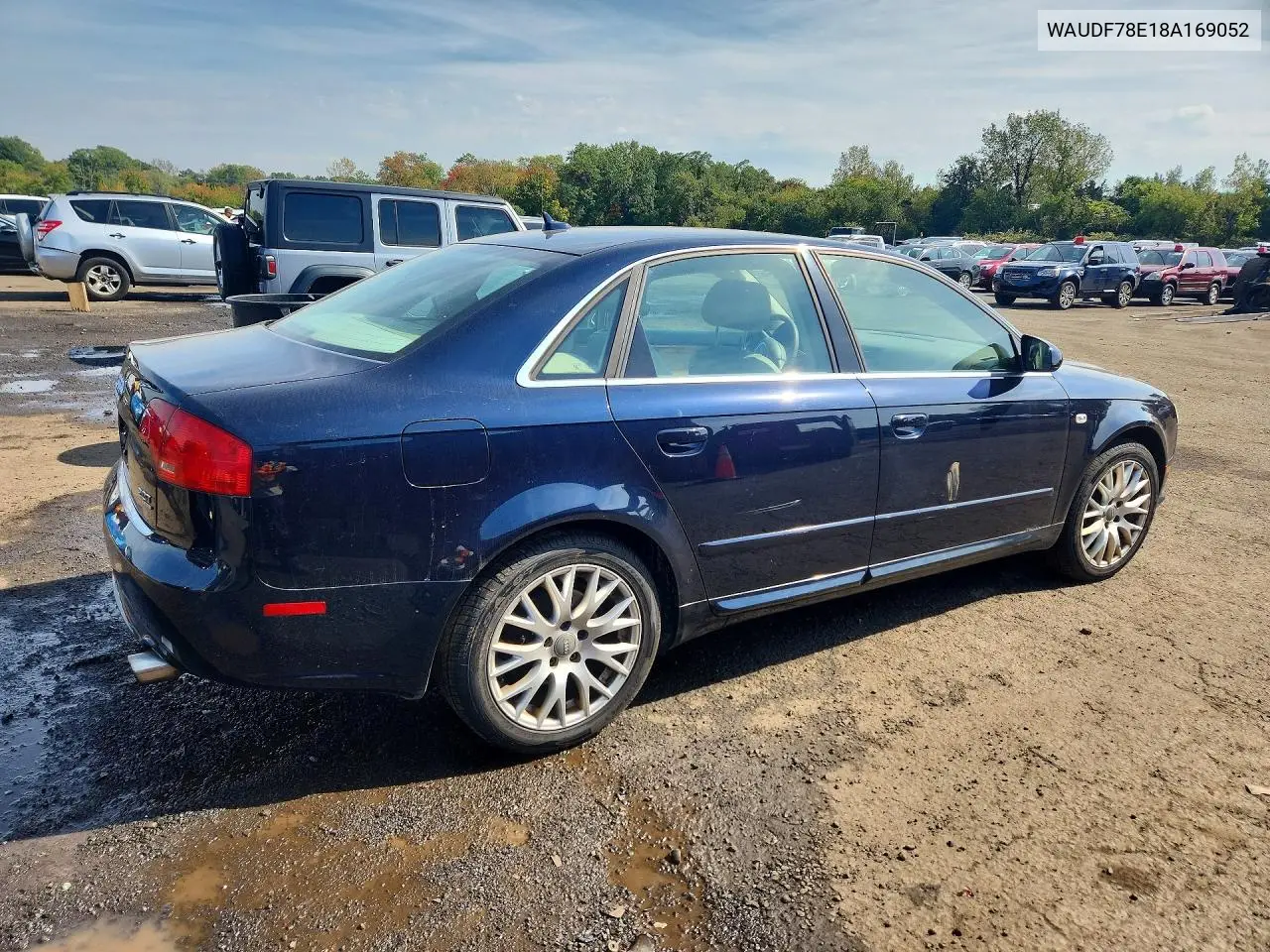 2008 AUDI A4 VIN WAUDF78E18A169052 — фото 3