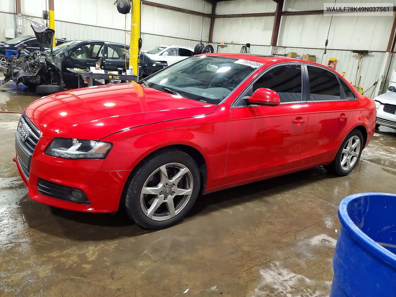 AUDI A4 2009, VIN WAULF78K49N037561