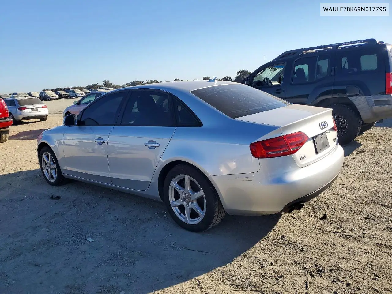 2009 AUDI A4 VIN WAULF78K69N017795 — фото 2
