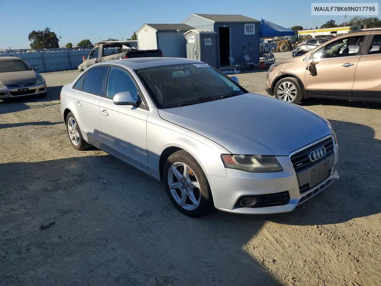 2009 AUDI A4 VIN WAULF78K69N017795 — фото 4