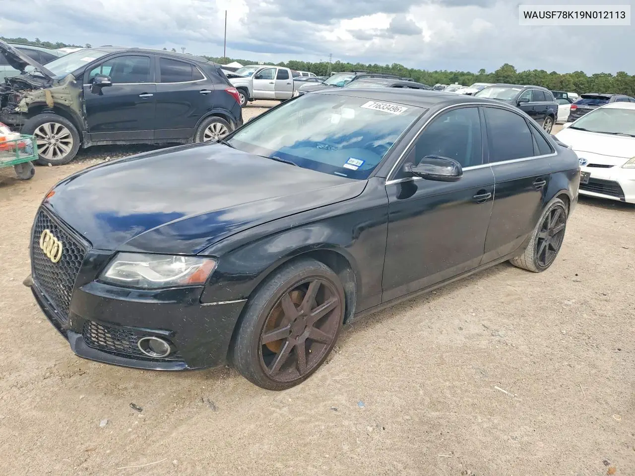 AUDI A4 2009, VIN WAUSF78K19N012113