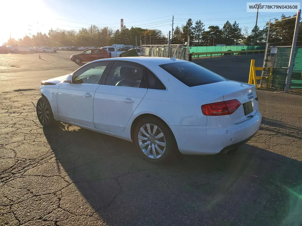 2009 AUDI A4 VIN WAUSF78K79N043608 — фото 2