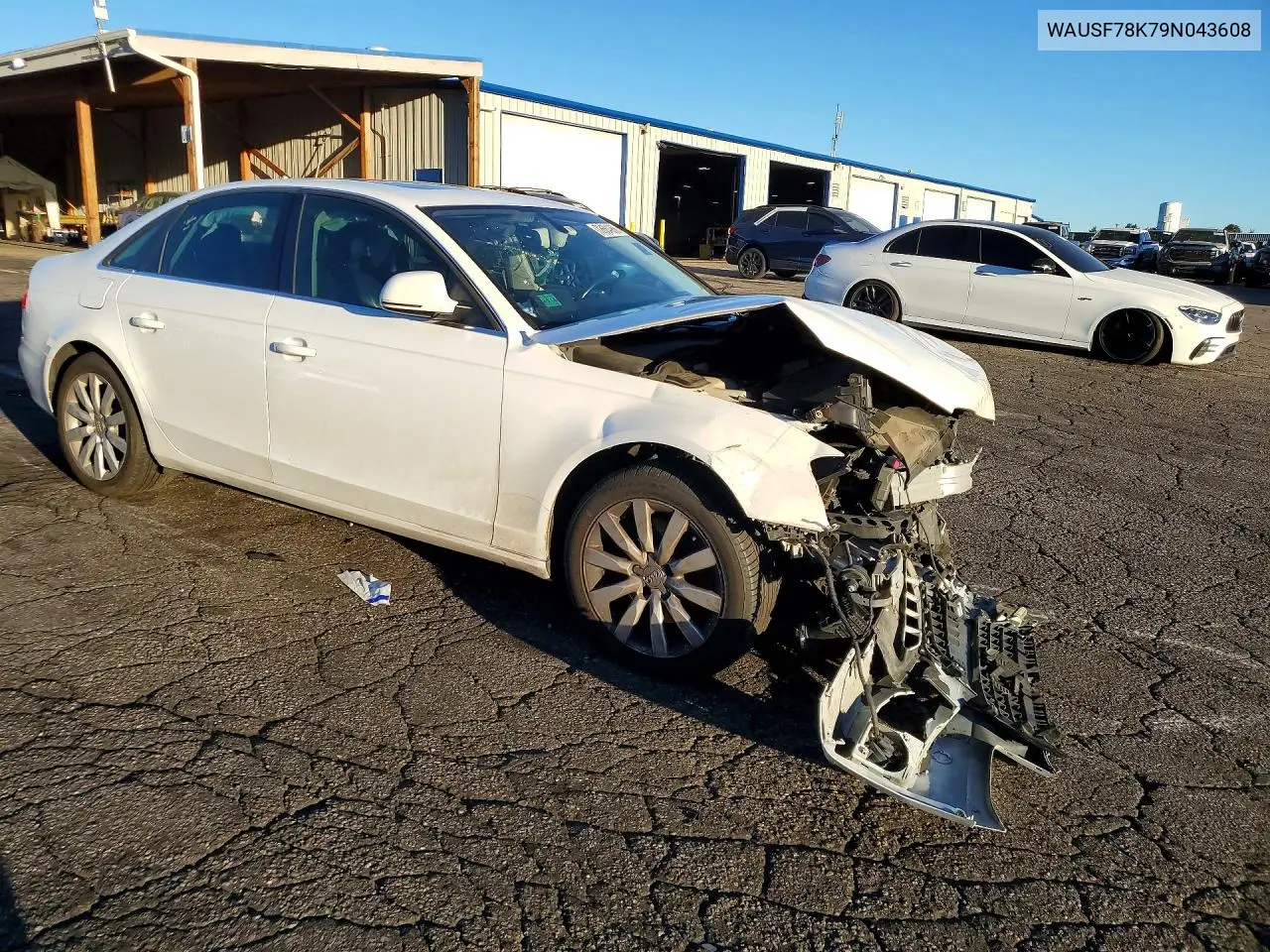 2009 AUDI A4 VIN WAUSF78K79N043608 — фото 4